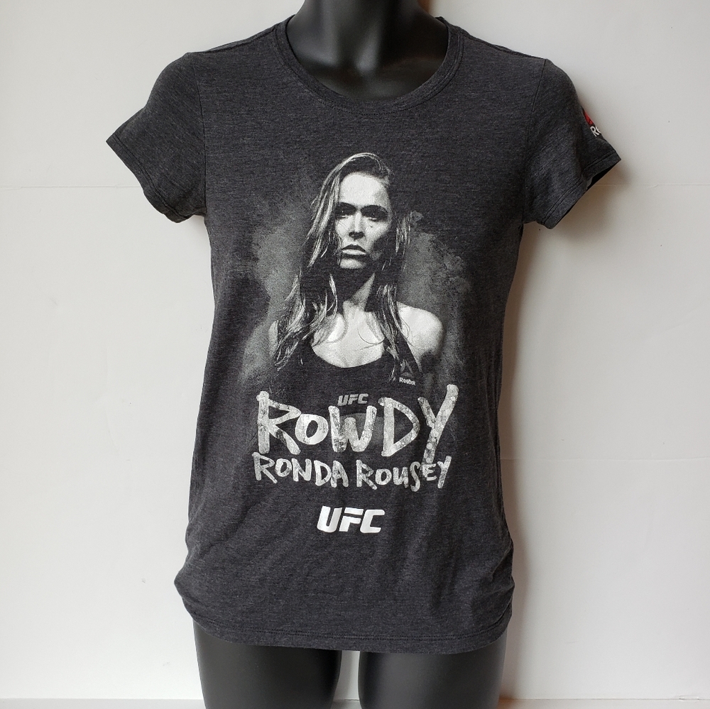 Reebok UFC Rowdy Ronda Rousey tee Women Sz Medium